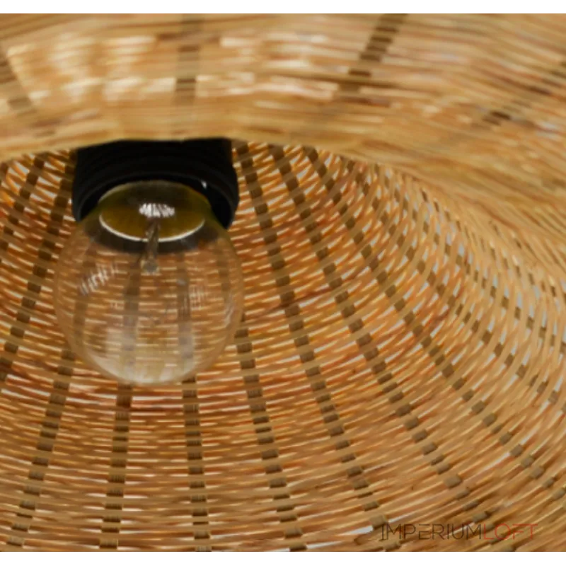 Подвесной светильник Straw Hat Pendant D60 из плетеного ротанга от ImperiumLoft Подвесной светильник Straw Hat Pendant D60 из плетеного ротанга от ImperiumLoft