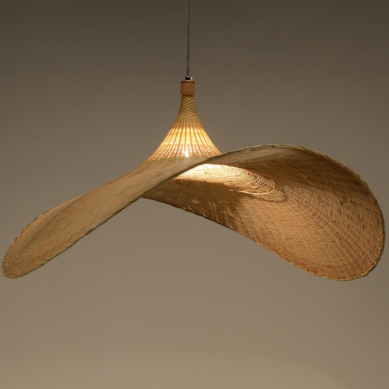 Подвесной светильник Straw Hat Pendant D60 из плетеного ротанга от ImperiumLoft Подвесной светильник Straw Hat Pendant D60 из плетеного ротанга от ImperiumLoft