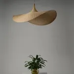 Подвесной светильник Straw Hat Pendant D50 из плетеного ротанга от ImperiumLoft