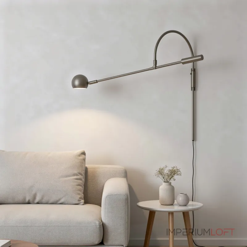 Бра Restoration Hardware ORBITER II Wall lamp Black с поворотным плафоном от ImperiumLoft Бра Restoration Hardware ORBITER II Wall lamp Black с поворотным плафоном от ImperiumLoft