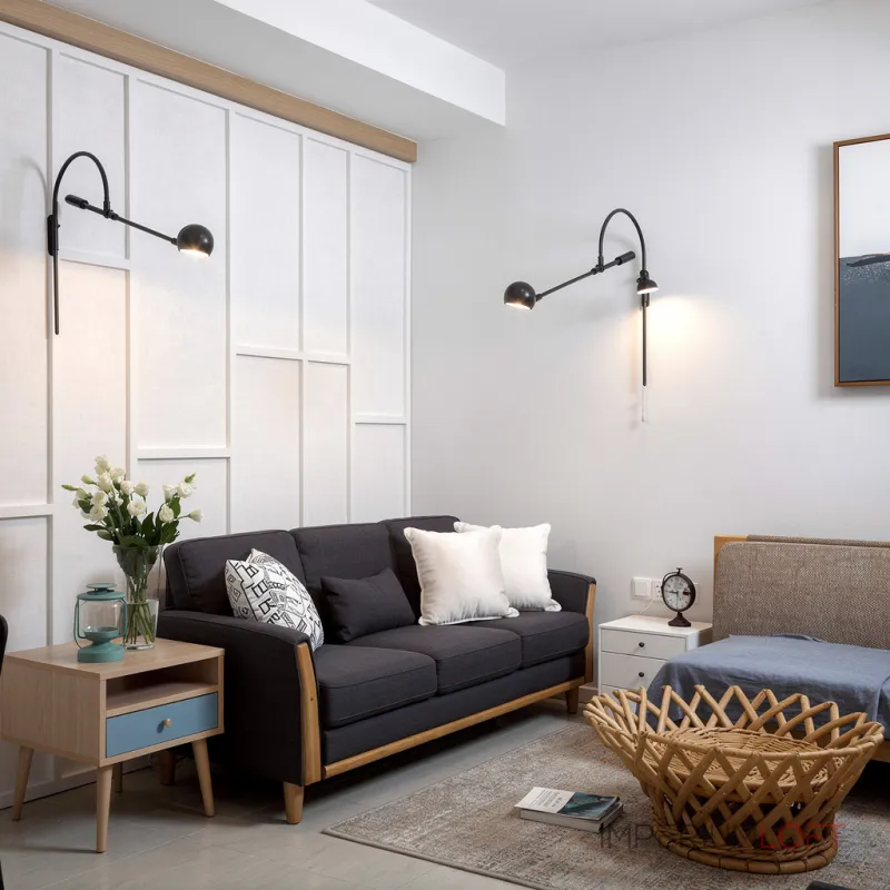 Бра Restoration Hardware ORBITER II Wall lamp Black с поворотным плафоном от ImperiumLoft Бра Restoration Hardware ORBITER II Wall lamp Black с поворотным плафоном от ImperiumLoft