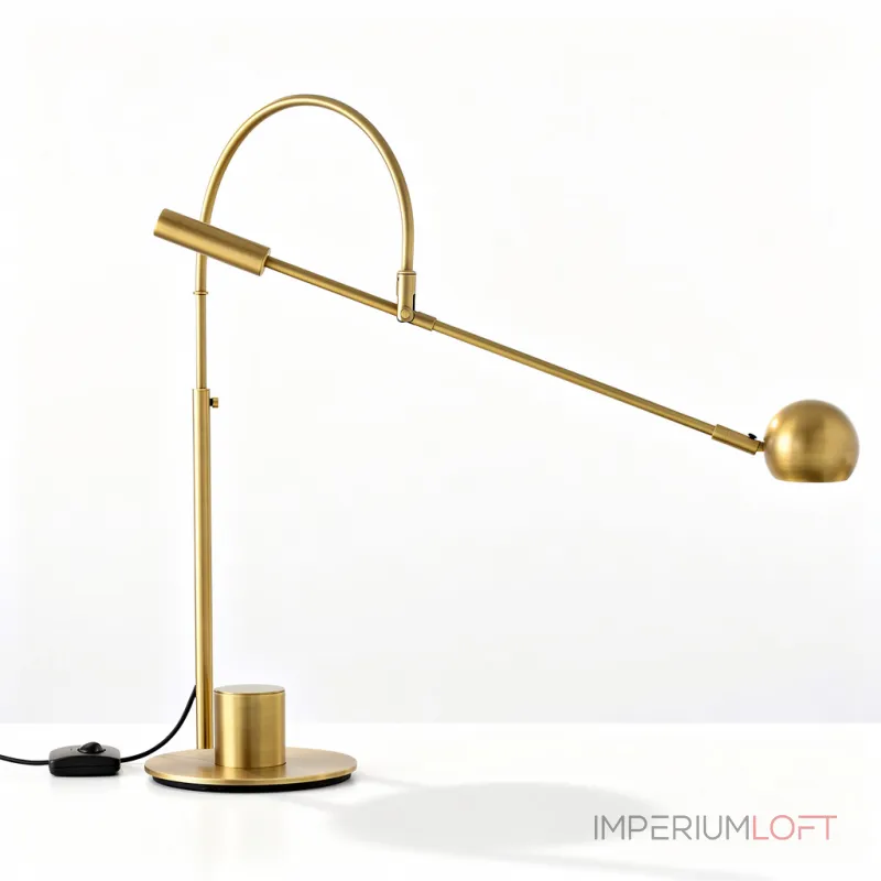 Настольная лампа Restoration Hardware ORBITER II desk lamp Brass с поворотным плафоном от ImperiumLoft Настольная лампа Restoration Hardware ORBITER II desk lamp Brass с поворотным плафоном от ImperiumLoft