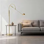 Торшер Restoration Hardware ORBITER II Task Floor Brass с поворотным плафоном от ImperiumLoft