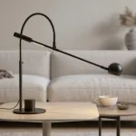 Настольная лампа Restoration Hardware ORBITER II desk lamp Black с поворотным плафоном от ImperiumLoft