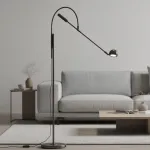Торшер Restoration Hardware ORBITER II Task Floor Black с поворотным плафоном от ImperiumLoft