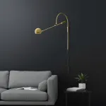Бра Restoration Hardware ORBITER II Wall lamp Brass с поворотным плафоном от ImperiumLoft