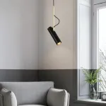 Подвесной светильник UNA Black с поворотным плафоном и направленным светом от ImperiumLoft