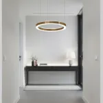 Подвесная люстра Light Ring Horizontal D120 Золотой с акриловым плафоном от ImperiumLoft