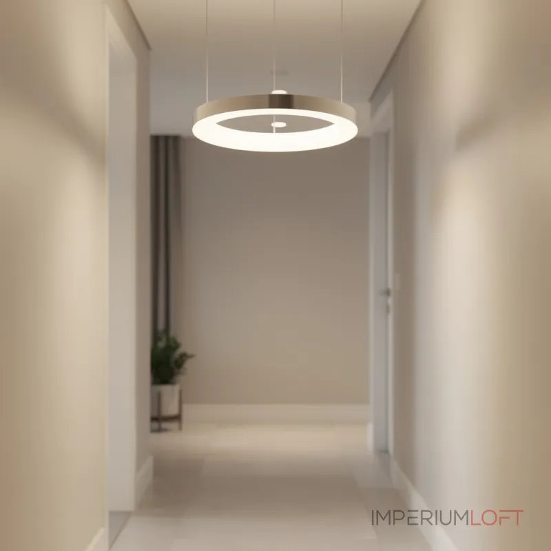 Подвесная люстра Light Ring Horizontal D50 Хром с акриловым плафоном от ImperiumLoft Подвесная люстра Light Ring Horizontal D50 Хром с акриловым плафоном от ImperiumLoft