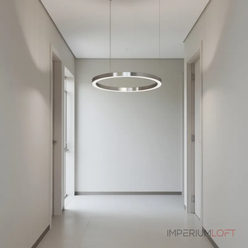 Подвесная люстра Light Ring Horizontal D60 Хром с акриловым плафоном от ImperiumLoft Подвесная люстра Light Ring Horizontal D60 Хром с акриловым плафоном от ImperiumLoft
