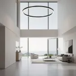 Подвесная люстра Light Ring Horizontal D150 Чёрный с акриловым плафоном от ImperiumLoft