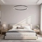 Подвесная люстра Light Ring Horizontal D150 Чёрный с акриловым плафоном от ImperiumLoft