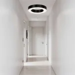 Подвесная люстра Light Ring Horizontal D30 Чёрный с акриловым плафоном от ImperiumLoft