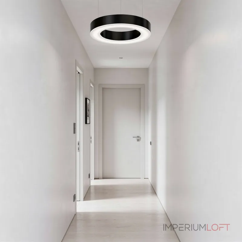 Подвесная люстра Light Ring Horizontal D30 Чёрный с акриловым плафоном от ImperiumLoft Подвесная люстра Light Ring Horizontal D30 Чёрный с акриловым плафоном от ImperiumLoft