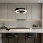 Подвесная люстра Light Ring Horizontal D30 Чёрный с акриловым плафоном от ImperiumLoft