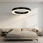 Подвесная люстра Light Ring Horizontal D40 Чёрный с акриловым плафоном от ImperiumLoft