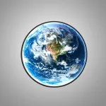 Настенный светильник COSMOS EARTH D30 в космической теме от ImperiumLoft