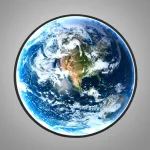 Настенный светильник COSMOS EARTH D90 в космической теме от ImperiumLoft