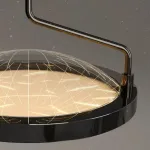 Кольцевые люстры и светильники HOLGE RING P6 Chrome