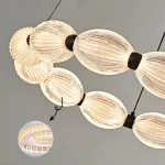 Кольцевые люстры и светильники CARA ELLIPSE RING P2 D68 D88 Black от ImperiumLoft