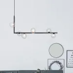 Подвесной светильник LINDA LONG P6 Black со стеклянными шарами от ImperiumLoft