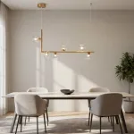 Подвесной светильник LINDA LONG P6 Gold со стеклянными шарами от ImperiumLoft