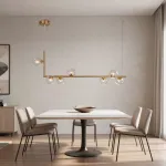 Подвесной светильник LINDA LONG P7 Gold со стеклянными шарами от ImperiumLoft