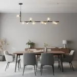 Подвесной светильник LINDA LONG P10 Black со стеклянными шарами от ImperiumLoft