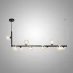 Подвесной светильник LINDA LONG P10 Black со стеклянными шарами от ImperiumLoft