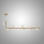 Подвесной светильник LINDA LONG P13 Gold со стеклянными шарами от ImperiumLoft