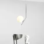 Подвесной светильник FlexIC Lights Family Michael Anastassiades D25 Chrome  со стеклянным плафоном в форме шара от ImperiumLoft