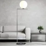Торшер FlexIC Lights Family Michael Anastassiades Chrome со стеклянным плафоном в форме шара от ImperiumLoft