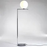 Торшер FlexIC Lights Family Michael Anastassiades Chrome со стеклянным плафоном в форме шара от ImperiumLoft