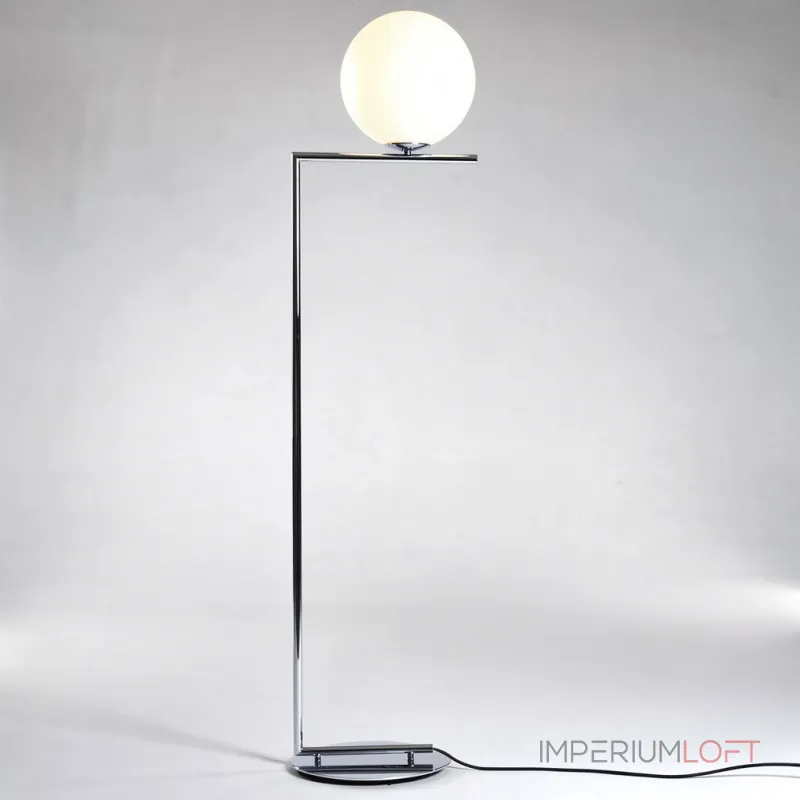 Торшер FlexIC Lights Family Michael Anastassiades Chrome со стеклянным плафоном в форме шара от ImperiumLoft Торшер FlexIC Lights Family Michael Anastassiades Chrome со стеклянным плафоном в форме шара от ImperiumLoft