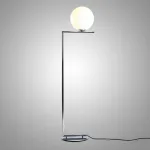 Торшер FlexIC Lights Family Michael Anastassiades Chrome со стеклянным плафоном в форме шара от ImperiumLoft