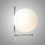 Настольная лампа STEM TAB D22,5 Chrome со стеклянным шаром от ImperiumLoft
