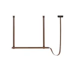 Подвесной светильник Strong L120 с кожаным подвесом от ImperiumLoft