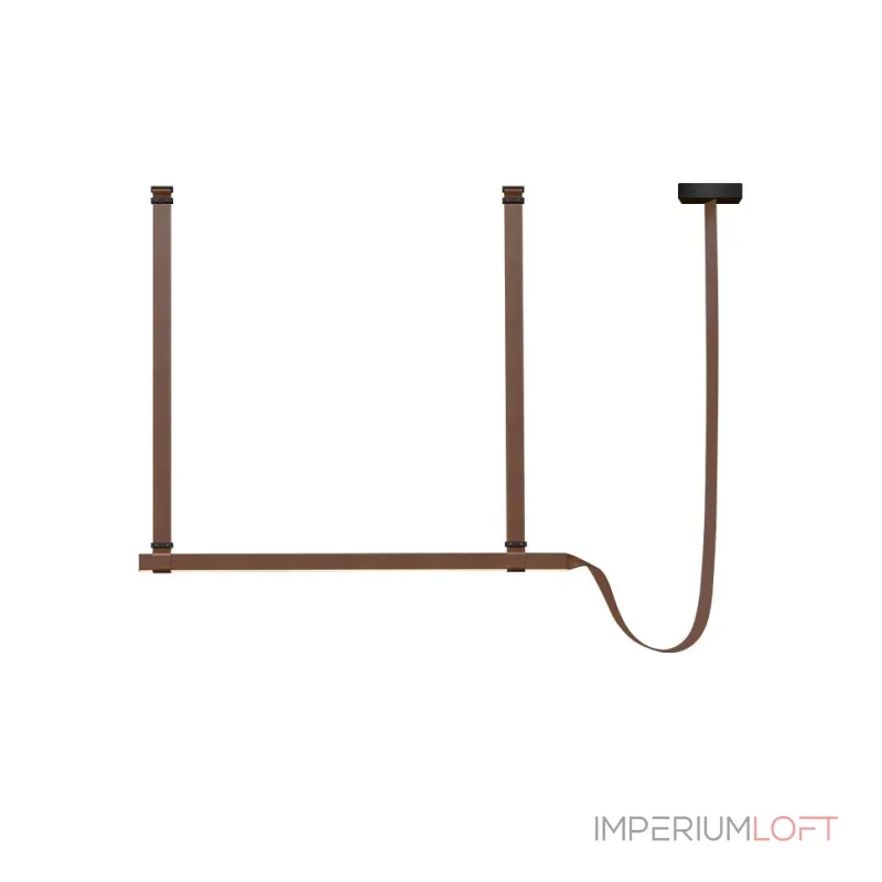 Подвесной светильник Strong L120 с кожаным подвесом от ImperiumLoft Подвесной светильник Strong L120 с кожаным подвесом от ImperiumLoft