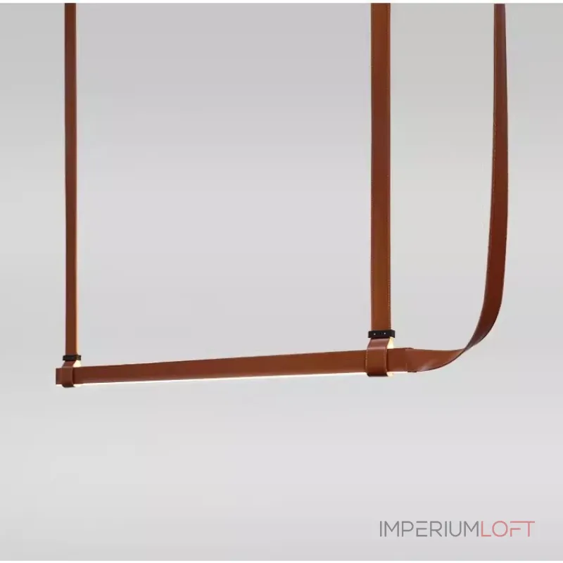 Подвесной светильник Strong L120 с кожаным подвесом от ImperiumLoft Подвесной светильник Strong L120 с кожаным подвесом от ImperiumLoft