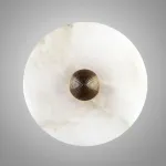 Светодиодный настенный светильник LEIA Marble D30 с плафоном из мрамора от ImperiumLoft