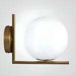 Бра  FlexIC Lights Family Michael Anastassiades Gold со стеклянным плафоном в форме шара от ImperiumLoft