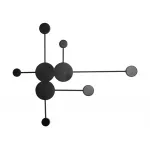 2206,19 Настенный светильник Фирс черный w64*6,5 h100 Led 24W (4000K)