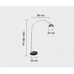 7059,16 Торшер Альфаси никель d110 h155 E27 1*40W