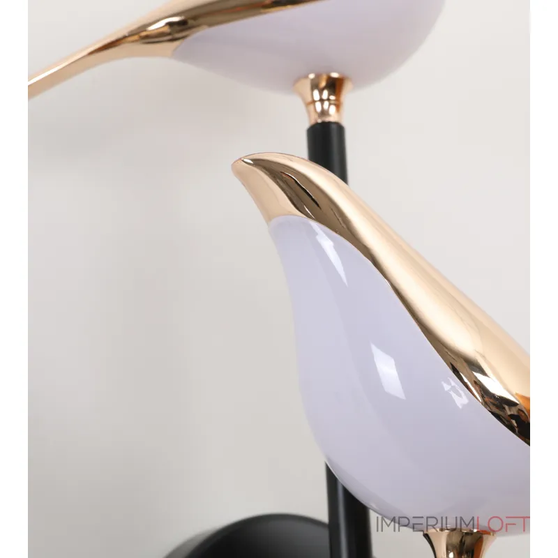 08446-2,33 Бра Арси черный/золото w28 h38 Led 2*10W (4000K) от ImperiumLoft