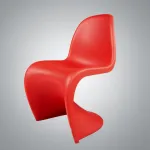 Стул Panton Red изогнутой формы от LaLume
