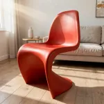 Стул Panton Red изогнутой формы от LaLume