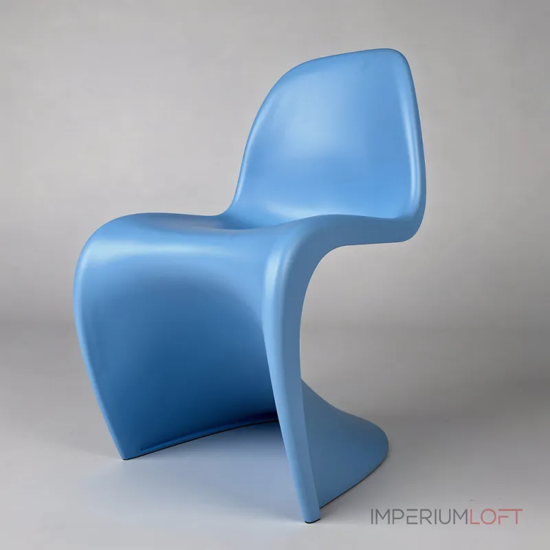 Стул Panton Blue изогнутой формы от LaLume Стул Panton Blue изогнутой формы от LaLume