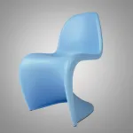Стул Panton Blue изогнутой формы от LaLume 