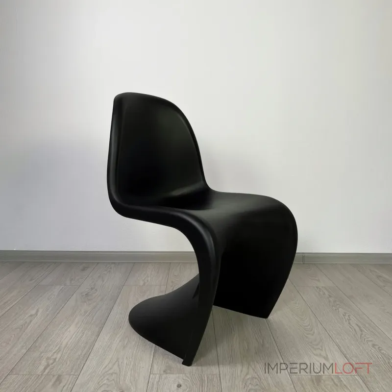 Стул Panton Black изогнутой формы от LaLume Стул Panton Black изогнутой формы от LaLume