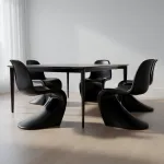 Стул Panton Black изогнутой формы от LaLume 